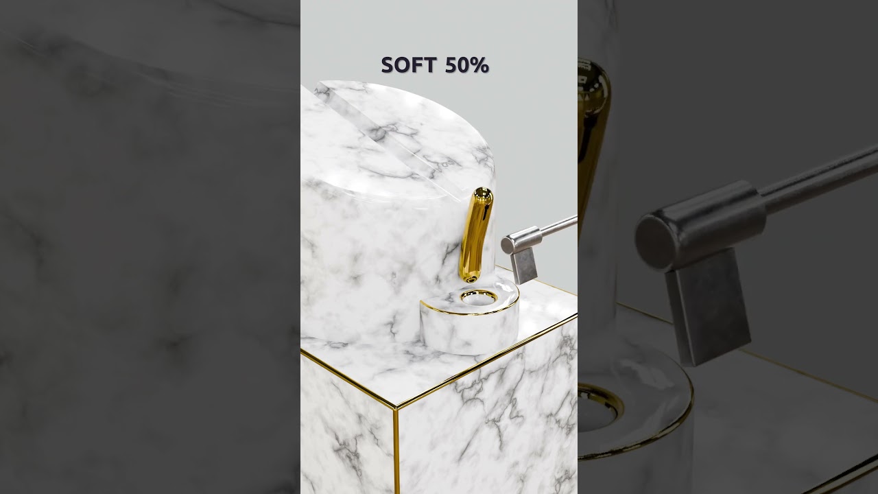 0% vs 100% Softness: Cylinder Soft Body Physics | Slide to the Target