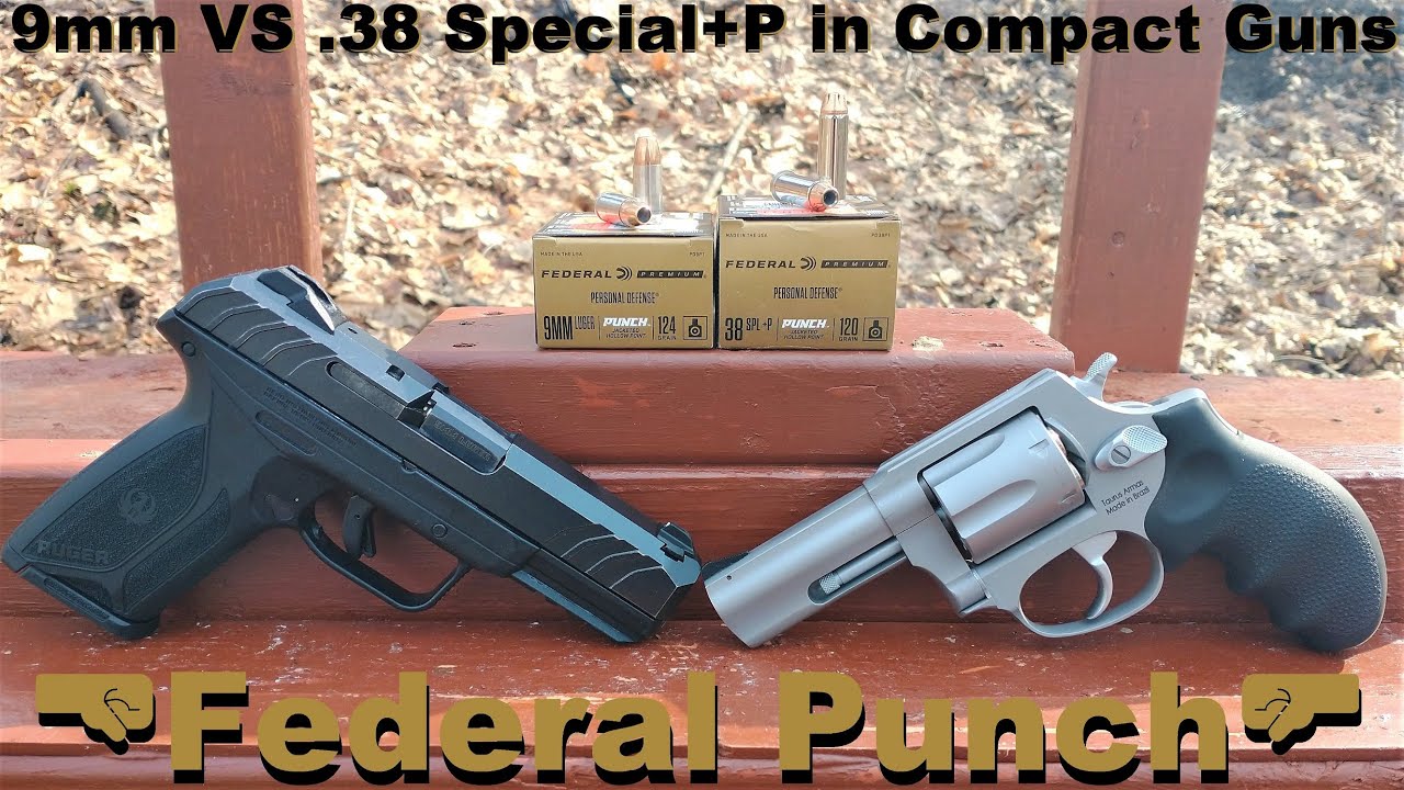 🤜Federal Punch🤛9mm VS .38 Special+P in Compact Guns Ballistic Test