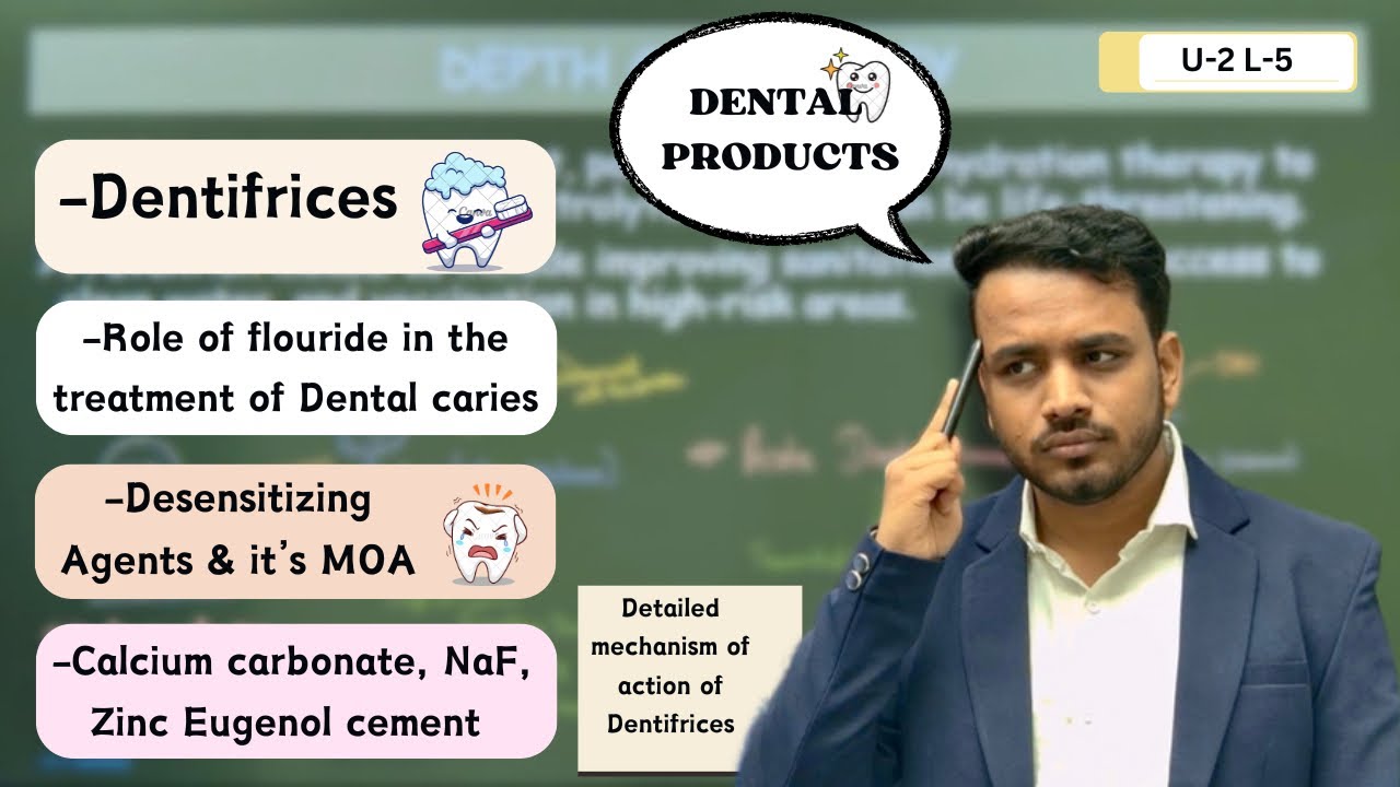 Dental Products | Role of fluoride in treatment of dental caries | Desensitizing agents #dentalcare