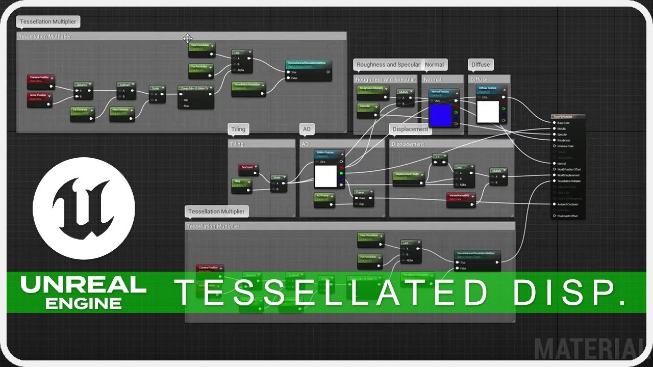 Tutorial | Unreal Engine Adv. Tess. Disp. Material