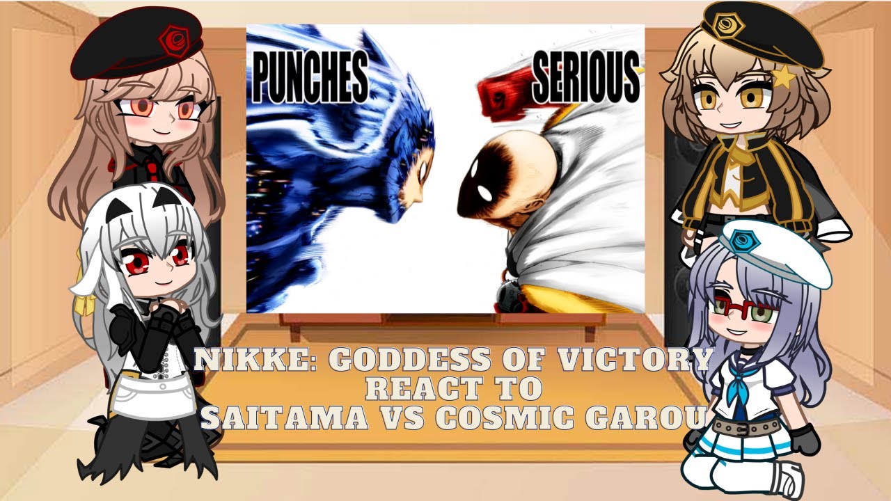 Nikke: Goddess Of Victory reacts to Saitama vs Cosmic Garou animation | Read Desc