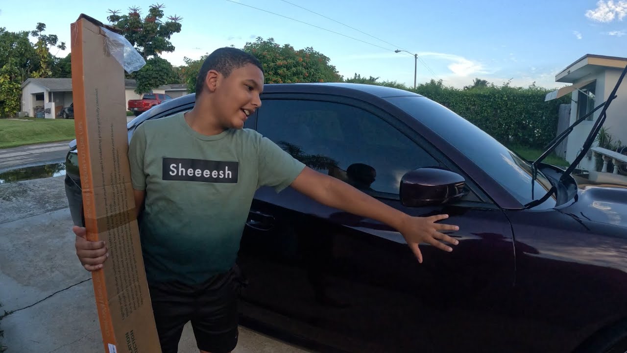 Installing Wind Visors With My Son On My Dodge Charger 392 Scat Pack Aggressive Look Upgrade!