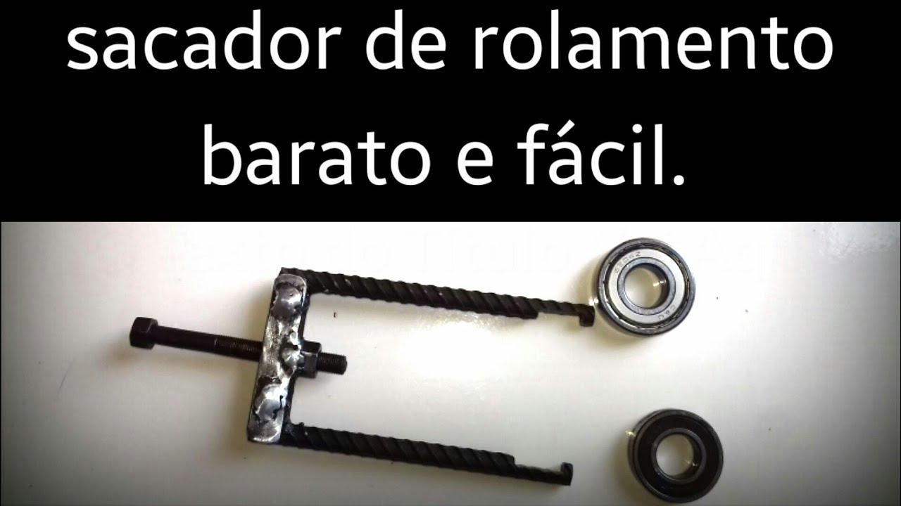 Como fazer um sacador de rolamentos, fácil, barato, é muito funcional.