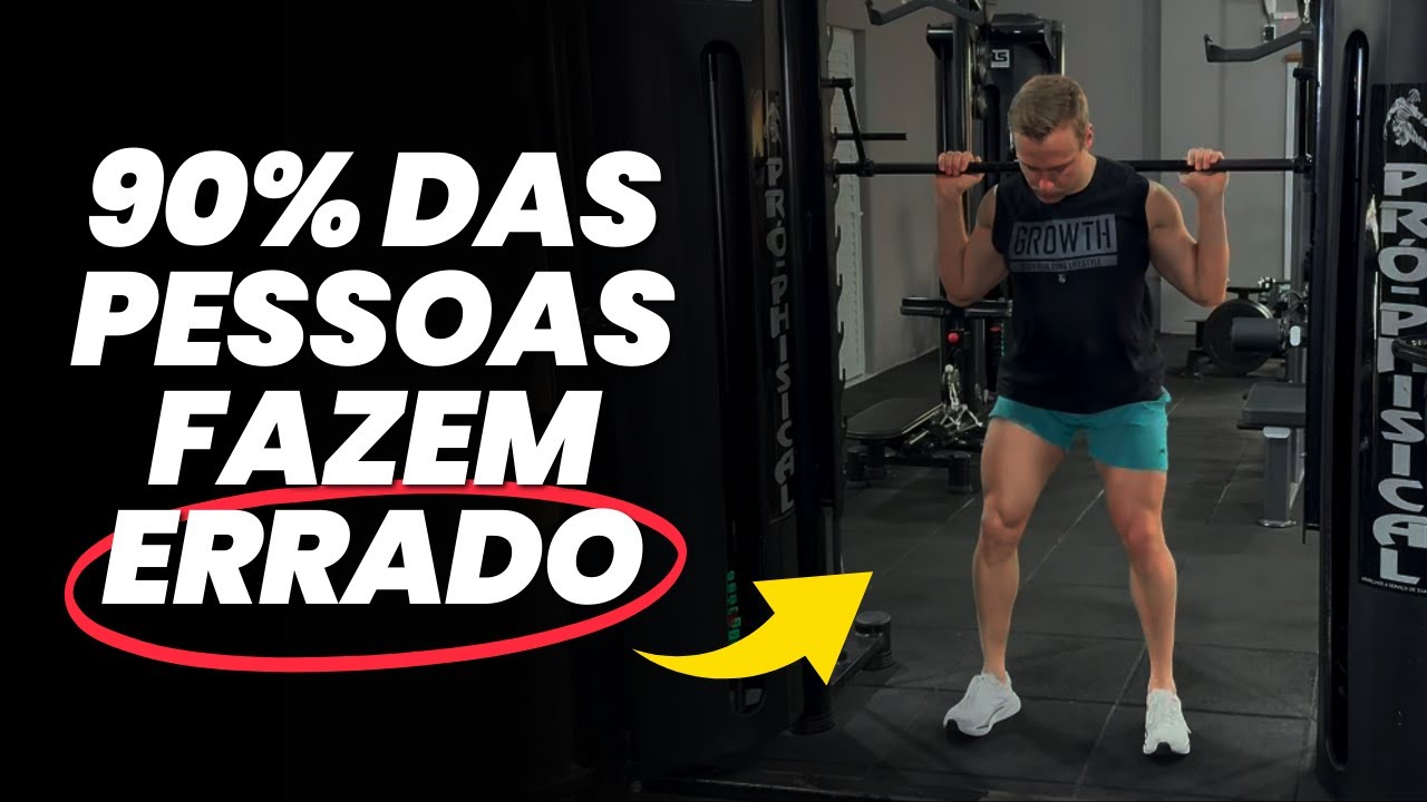 Agachamento smith: aprenda como executar corretamente.
