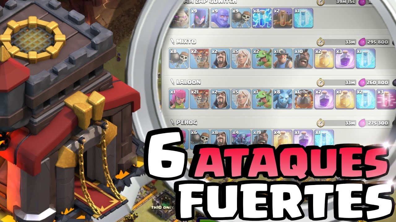 🤯 TOP ATAQUES TH10 para la CWL 🚨 LOS EJÉRCITOS MÁS FUERTES de TH10 2025