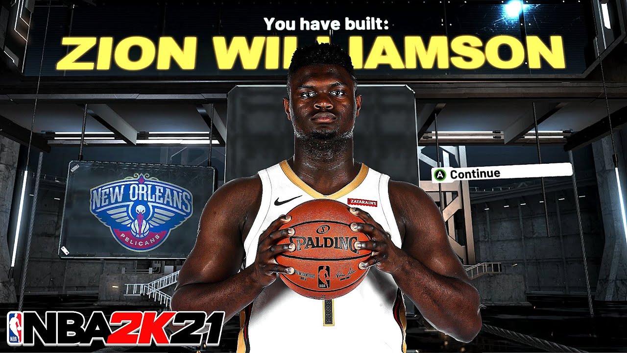 NBA 2K21 ZION WILLIAMSON BUILD - DEMIGOD SLASHING FOUR BUILD