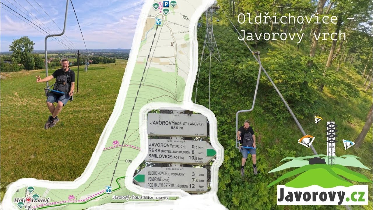 Beskydy - Jednosedačková lanovka na Javorový vrch - POV video