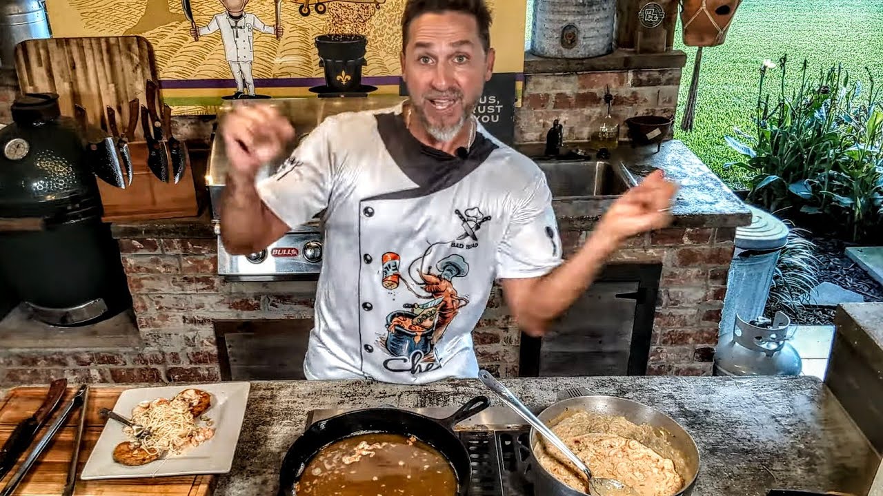 Bad Brad's Cajun Cooking Ep 75: Shrimp & Tasso Cream Pasta