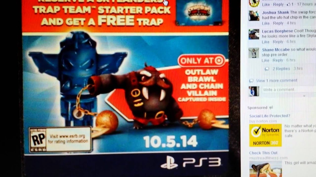 Skylanders Trap Team Target Pre-Order Outlaw Brawl & Chain Villain Trap
