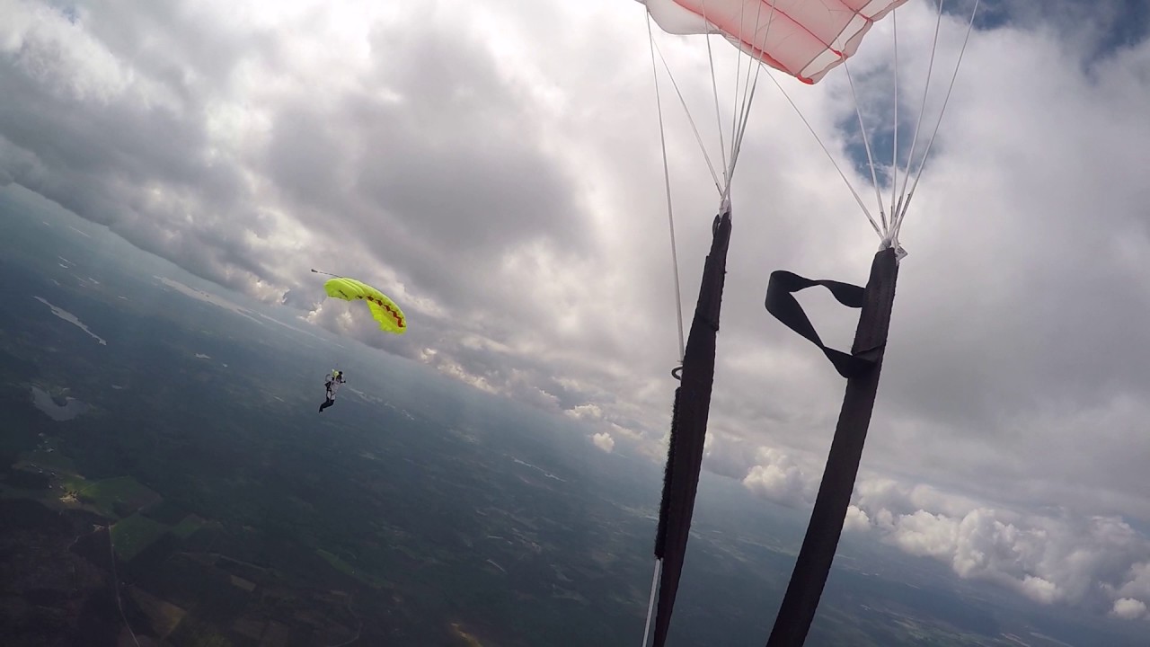 Elina 120 prototype canopy test jump #3 - 10-6-2017 @ Jämi, Finland