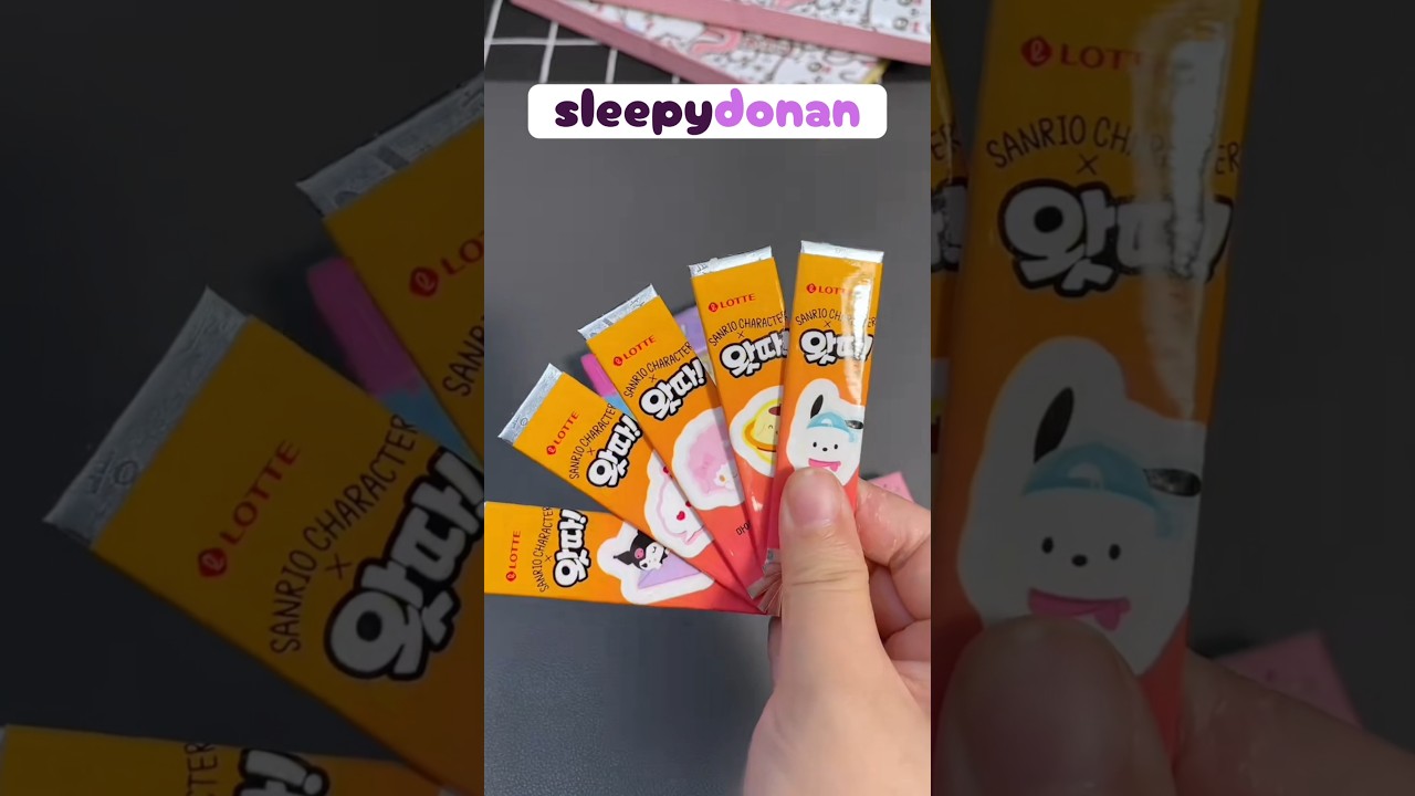 sanrio bubble gum stickers😋 #kuromi #sticker
