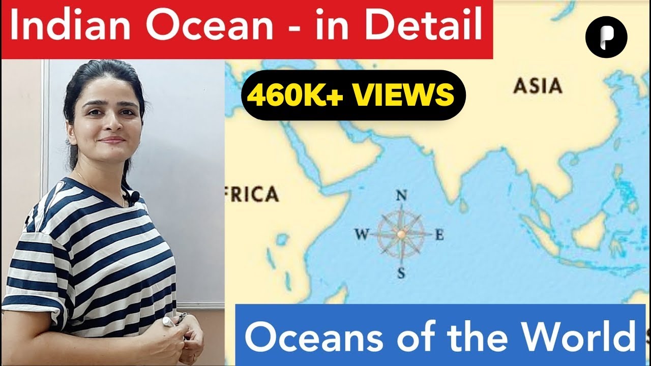 World Map: Oceans - Indian Ocean (हिंद महासागर) - In Detail