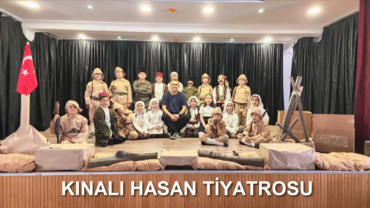 Kınalı Hasan Tiyatrosu - Sarıyer Süleyman Çelebi İlkokulu - 18 Mart Çanakkale Zaferi
