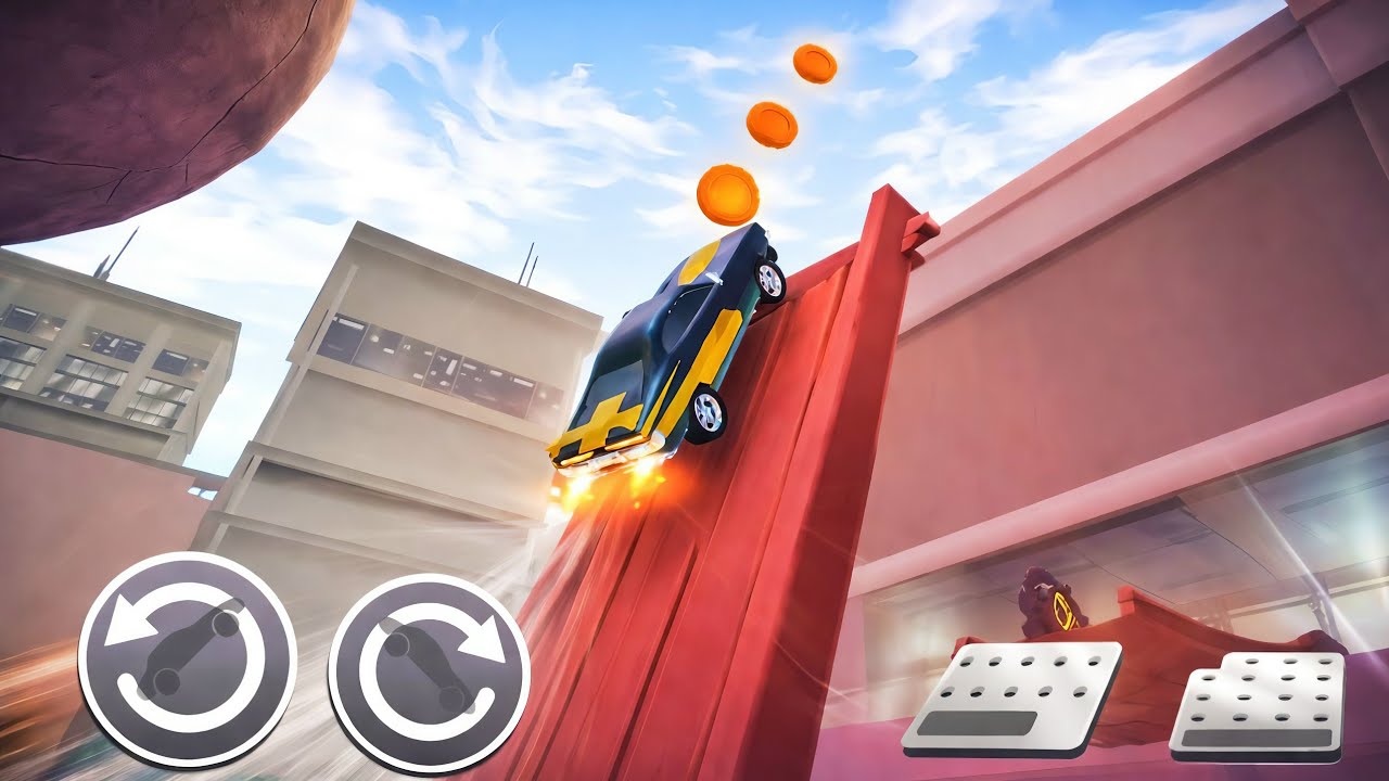 CAR STUNT SIMULATION FIRE AND BUILDING CHASE PART 4