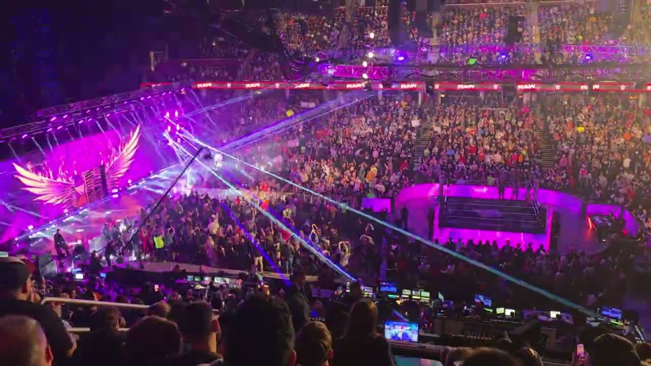 Rhea Ripley entrance - Live in Cleveland OH - Raw 2/9/26