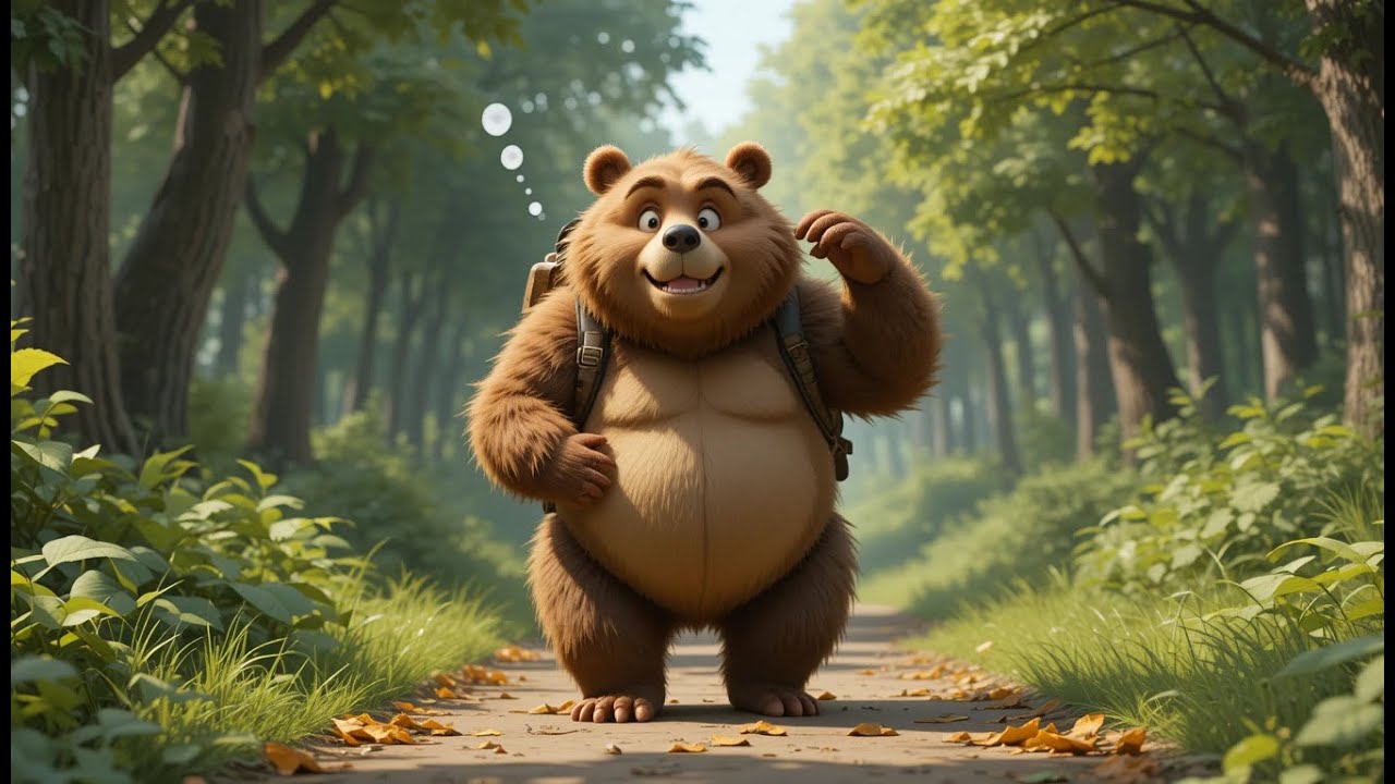 Big Bear poem l  Fun Toddler Rhymes & Actions 🎒🍯l Nursery Rhymes & Kids Songs l MN Kids TV