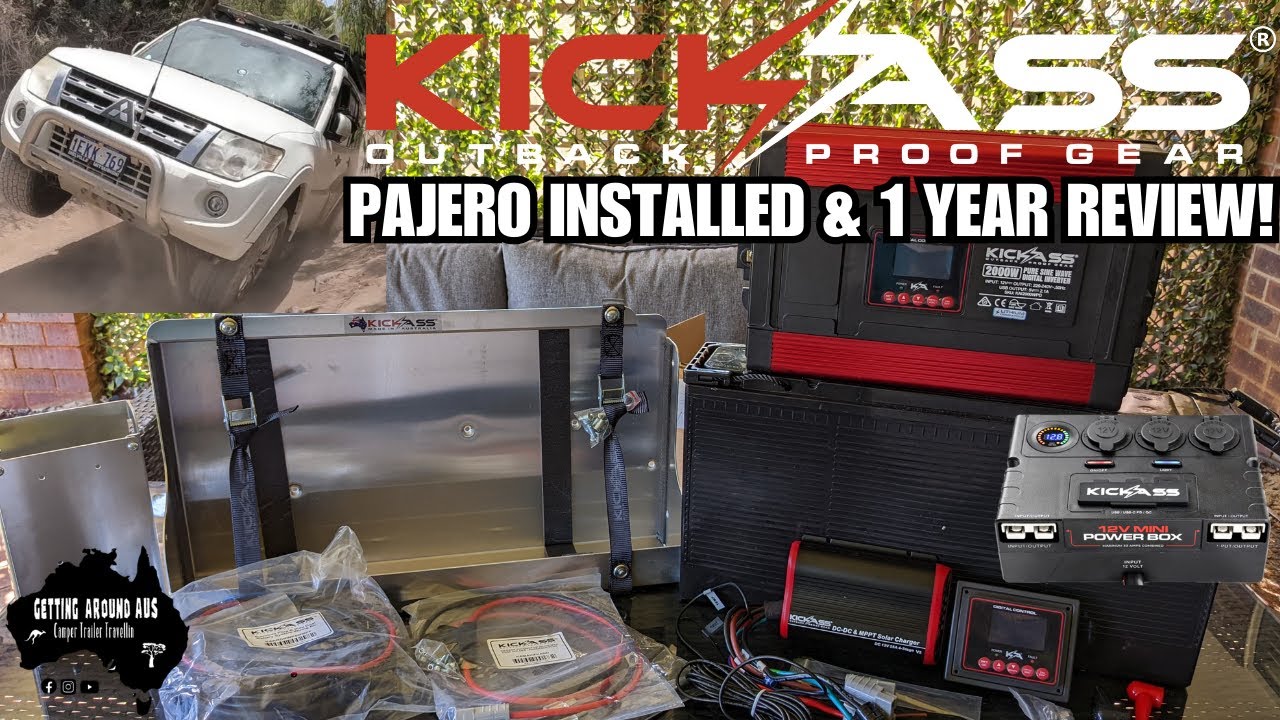KICKASS DUAL BATTERY setup for CAMPING! BATTERY, MINI POWER BOX, INVERTER & DCDC CHARGER 1yr REVIEW
