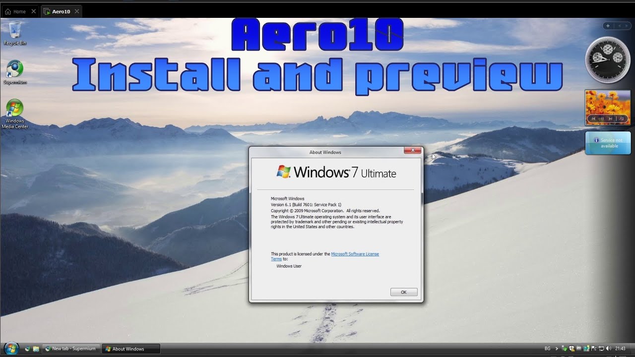 Aero10 Install and preview