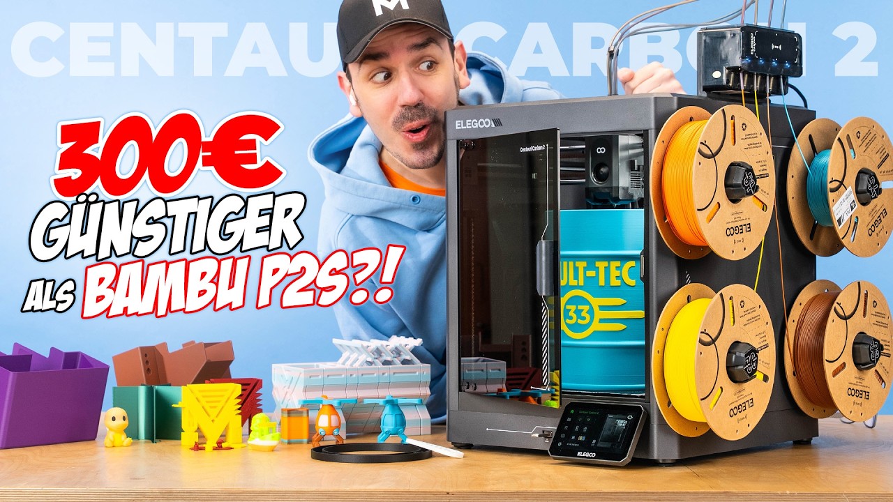 Elegoo Centauri Carbon 2 | &Uuml;ber 300&euro; g&uuml;nstiger als Bambu P2S!? (XXL Test)