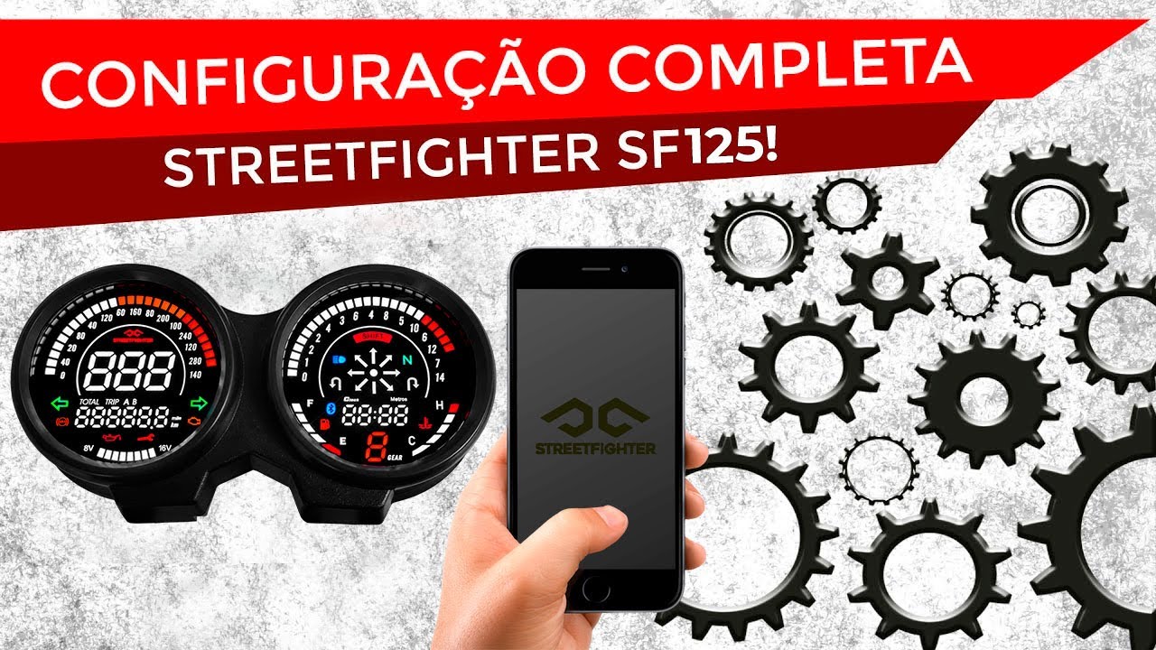 Configura&ccedil;&otilde;es painel StreetFighter SF125 - passo a passo f&aacute;cil e r&aacute;pido