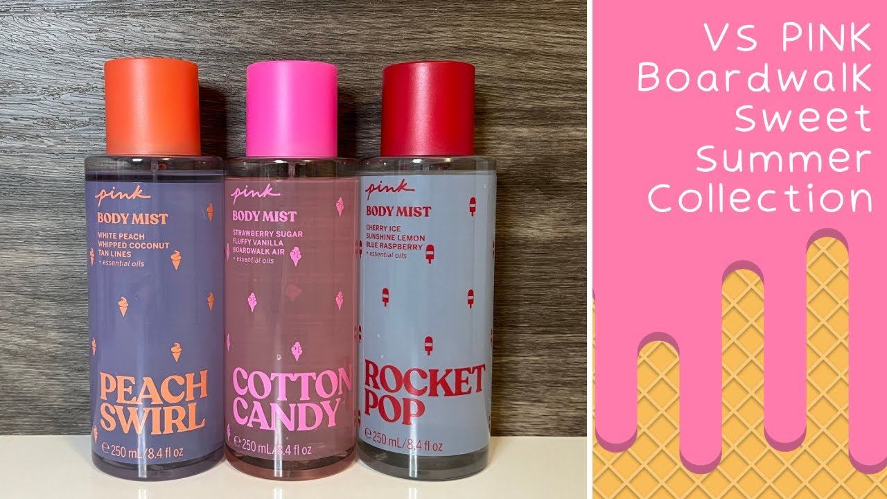 *NEW* VS PINK Boardwalk🍦Sweet Summer Collection (Peach Swirl, Cotton Candy & Rocket Pop)