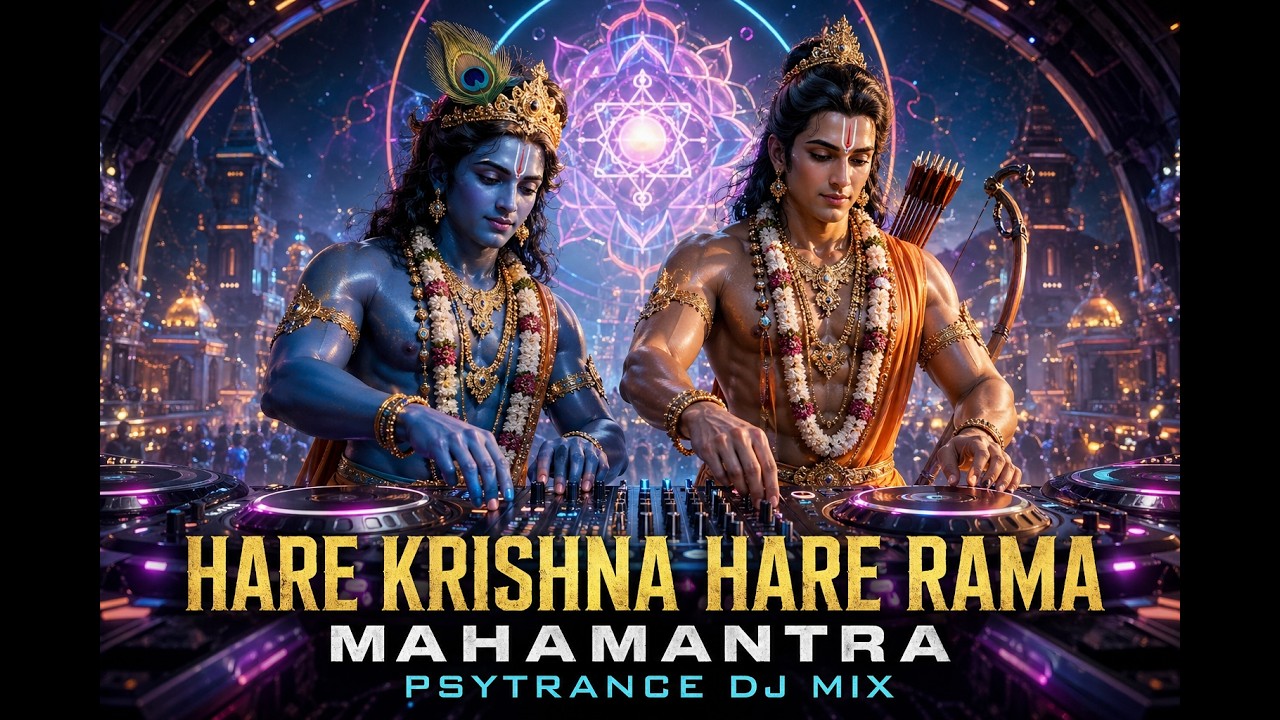 Hare Krishna Hare Rama Mahamantra Psytrance Remix | Cosmic Trance Mahamantra Powerful DJ Remix