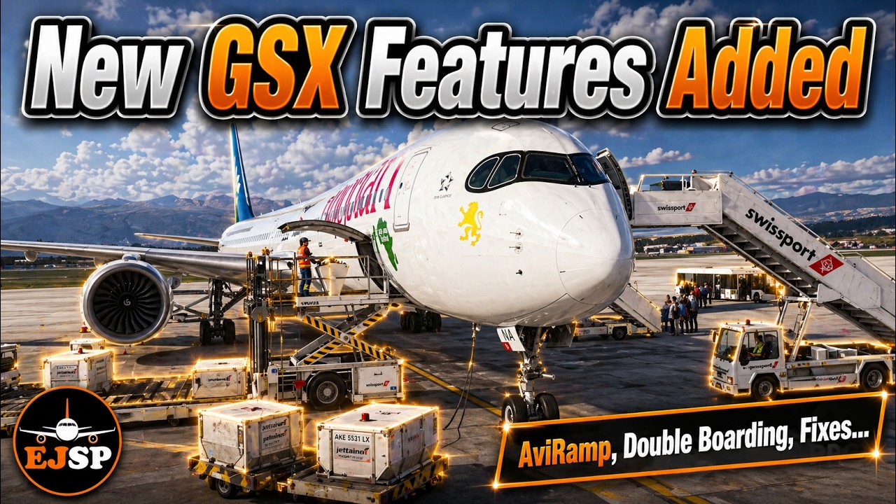 Масштабное обновление GSX для MSFS 2024/2020 | Авирамп, двойная посадка и важные исправления