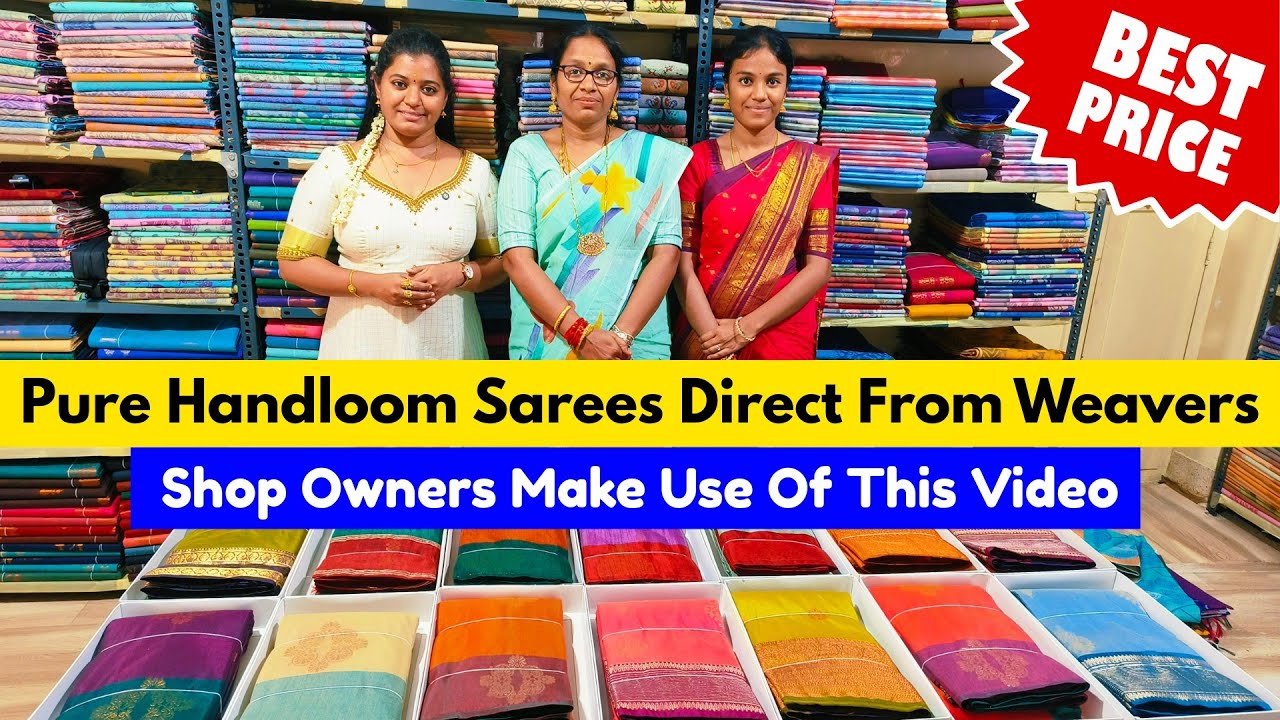 ➡️💥 Pure Handloom Sarees | Shree Aashi Handlooms Pollachi | Priya Just Know Fashion