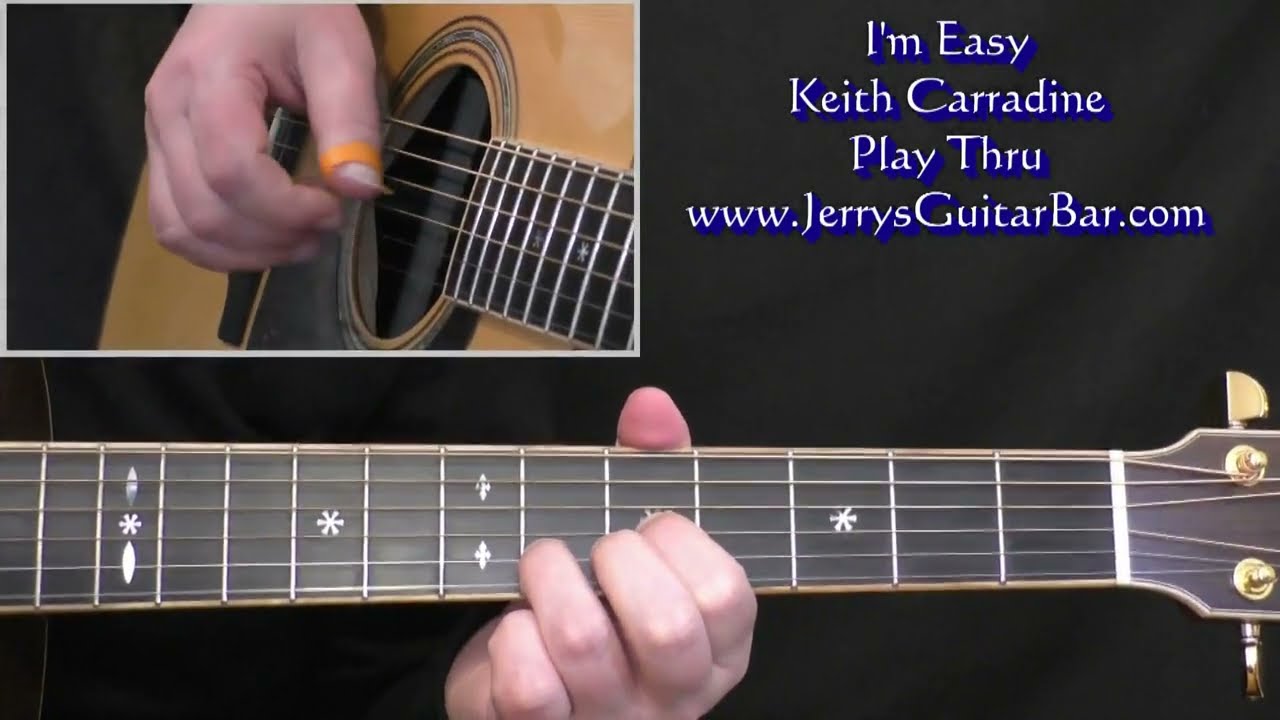 Keith Carradine I'm Easy | Guitar Play Thru