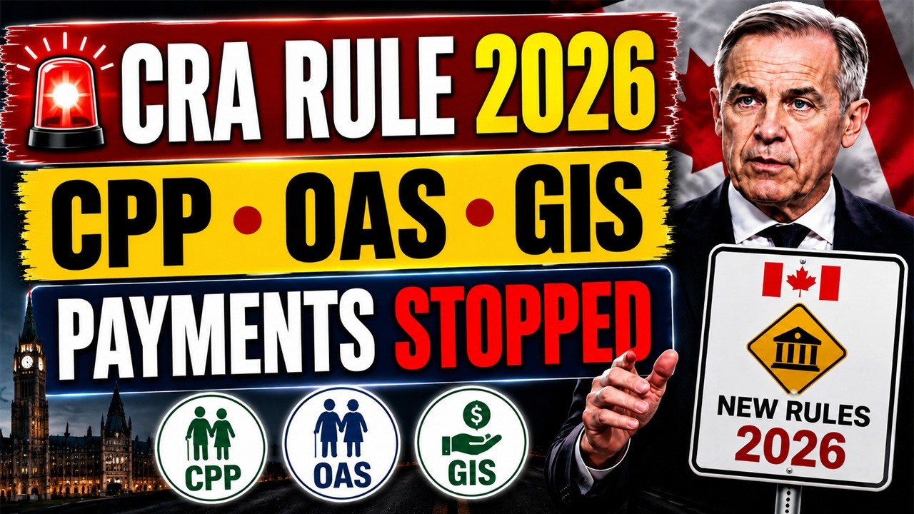 🚨 Новое правило CRA 2026 года: эти 5 банковских операций могут ОСТАНОВИТЬ выплаты CPP, OAS и GIS 🇨🇦