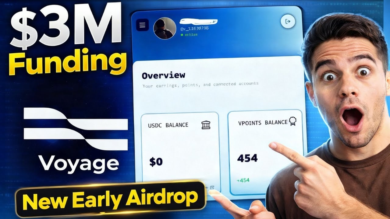 Voyage Airdrop - New Crypto Airdrop | $3M Funding | Backed by Solana