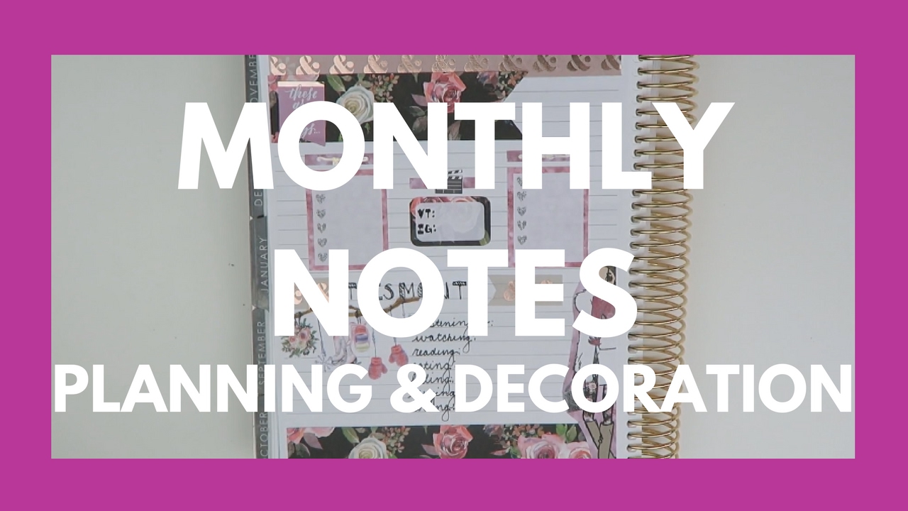 MONTHLY NOTES PAGE // Plan With Me for February Notes!