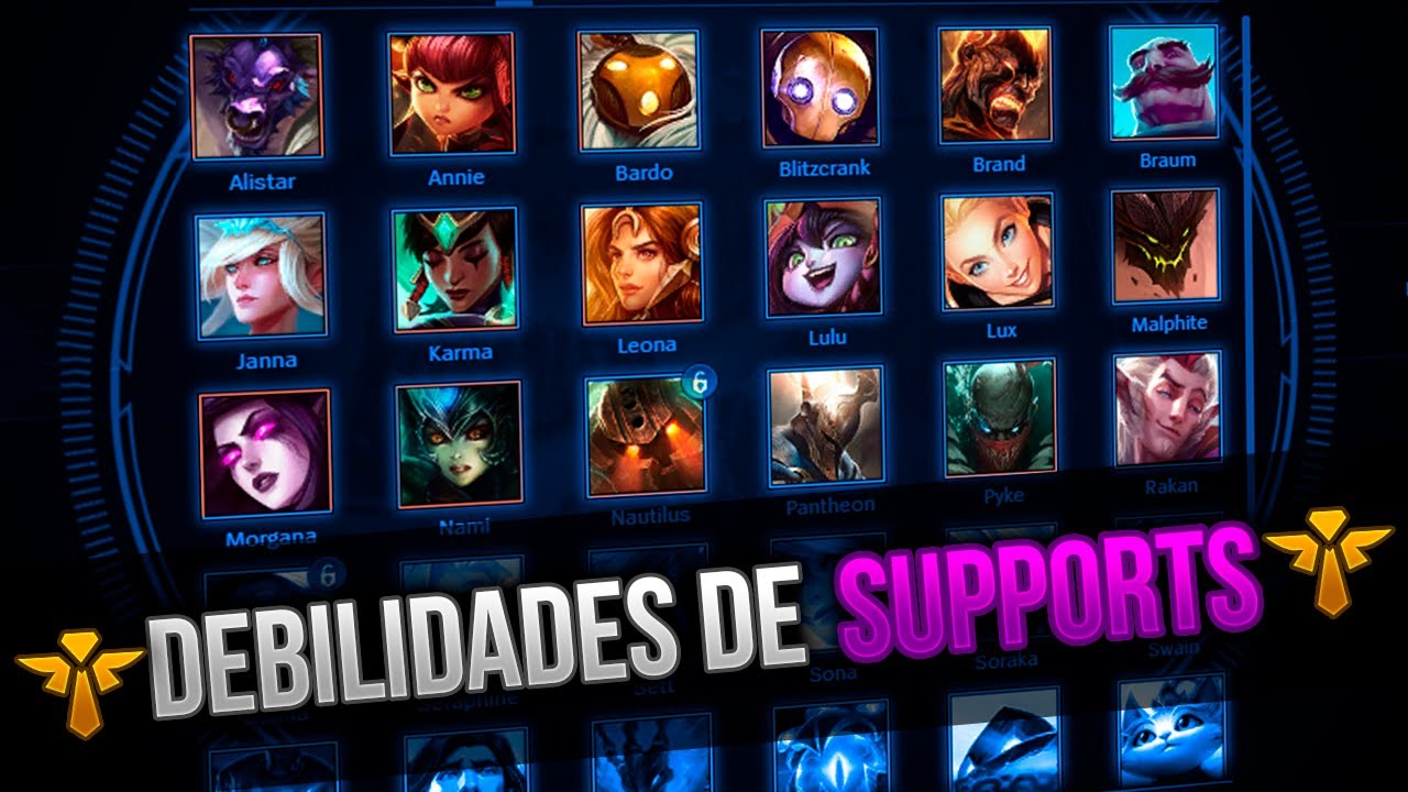 TODAS LAS DEBILIDADES DE LOS CAMPEONES: SUPPORT | GUÍA DE COUNTER