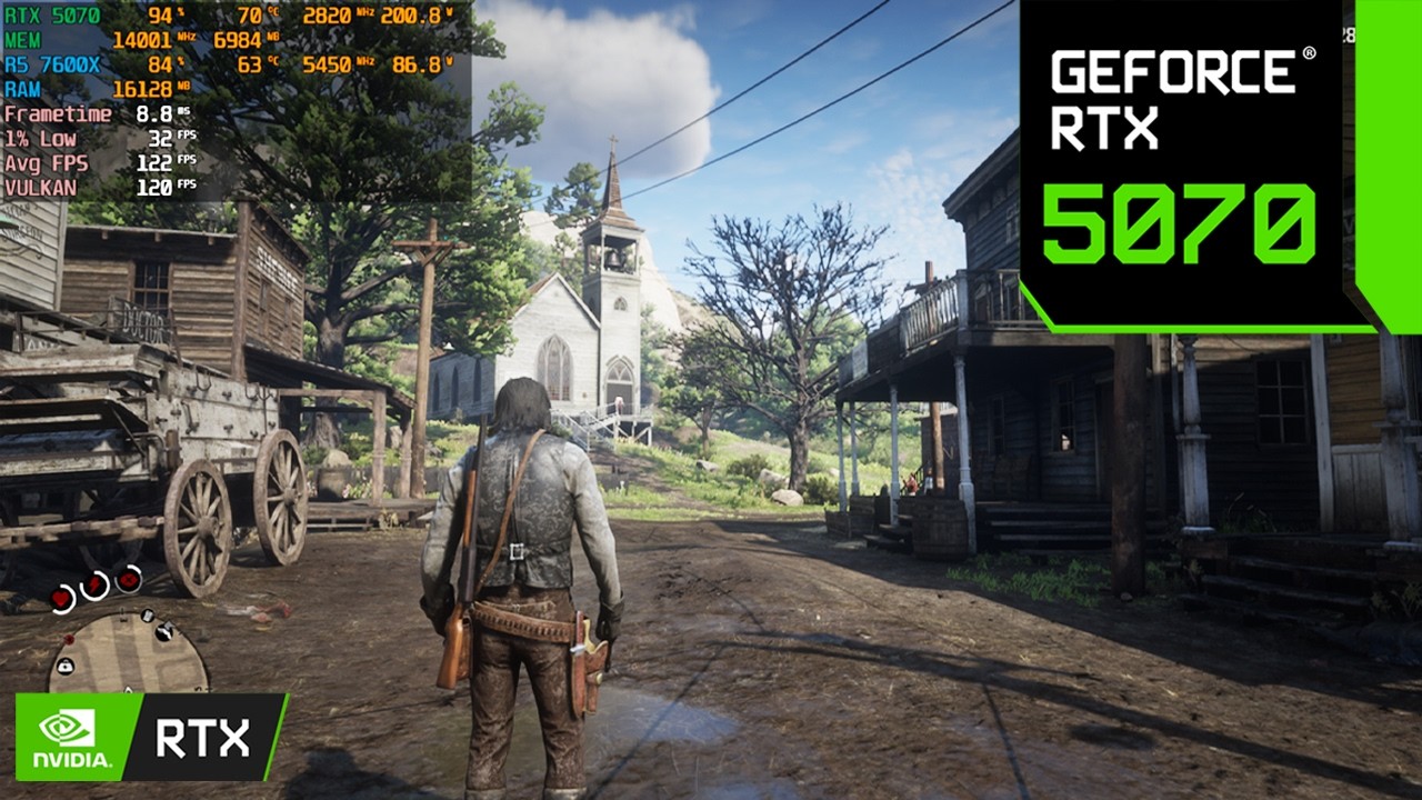 Red Dead Redemption 2 Gameplay | RTX 5070 | 5 7600X  (1080p Ultra Settings)