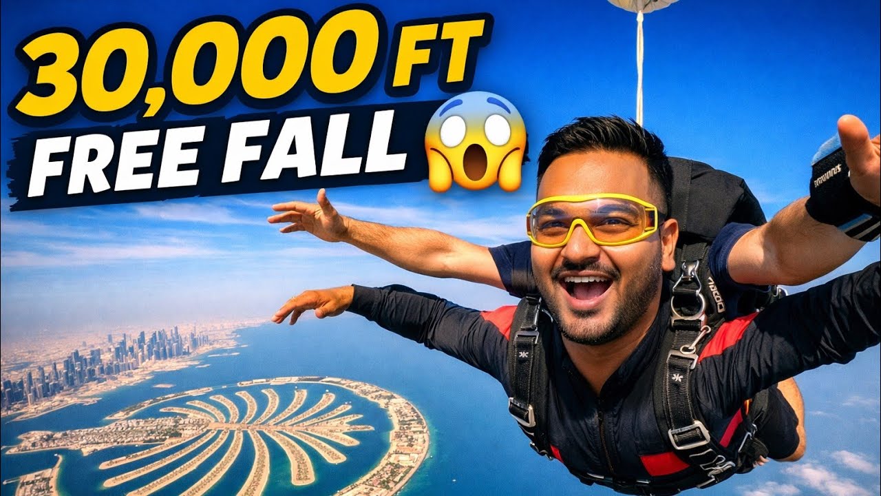 Dubai Skydiving Experience 🪂 | Once in a Lifetime Adventure!