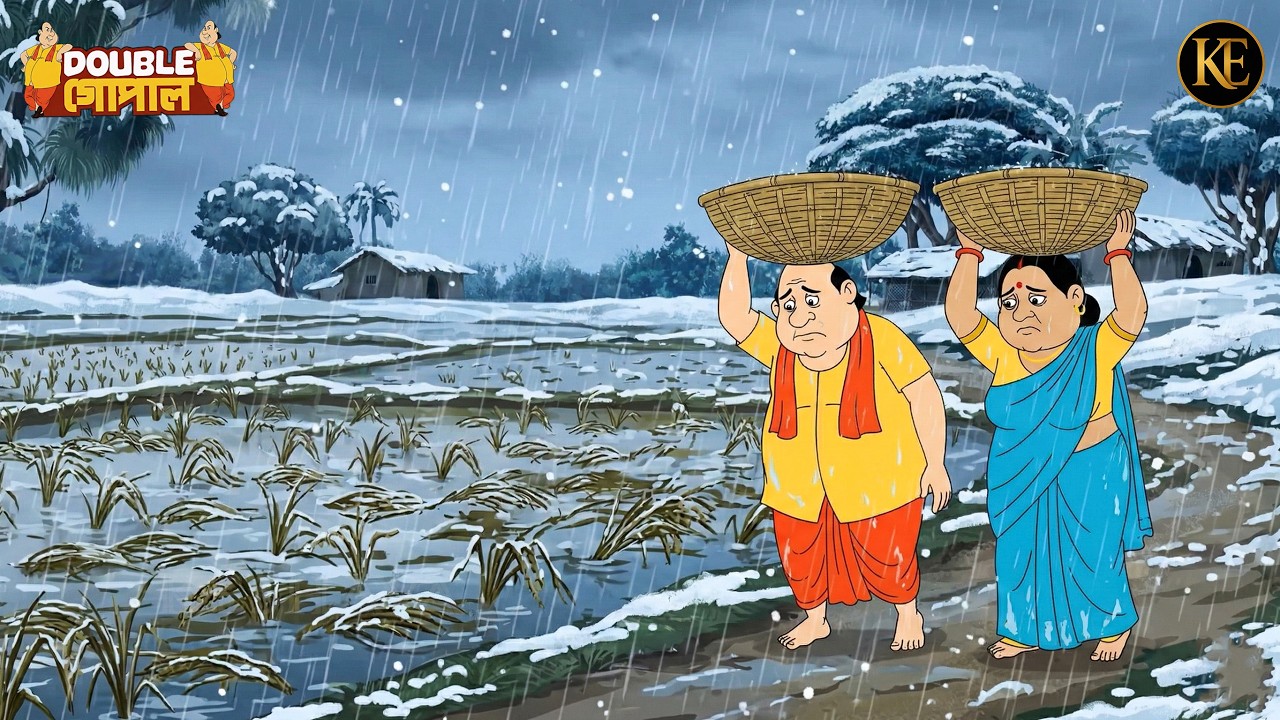 মুষলধারে বৃষ্টিতে ডুবে গেল ফসল – ডাবল গোপাল দুশ্চিন্তায়! || Gopal Bhar || New Episode 2026
