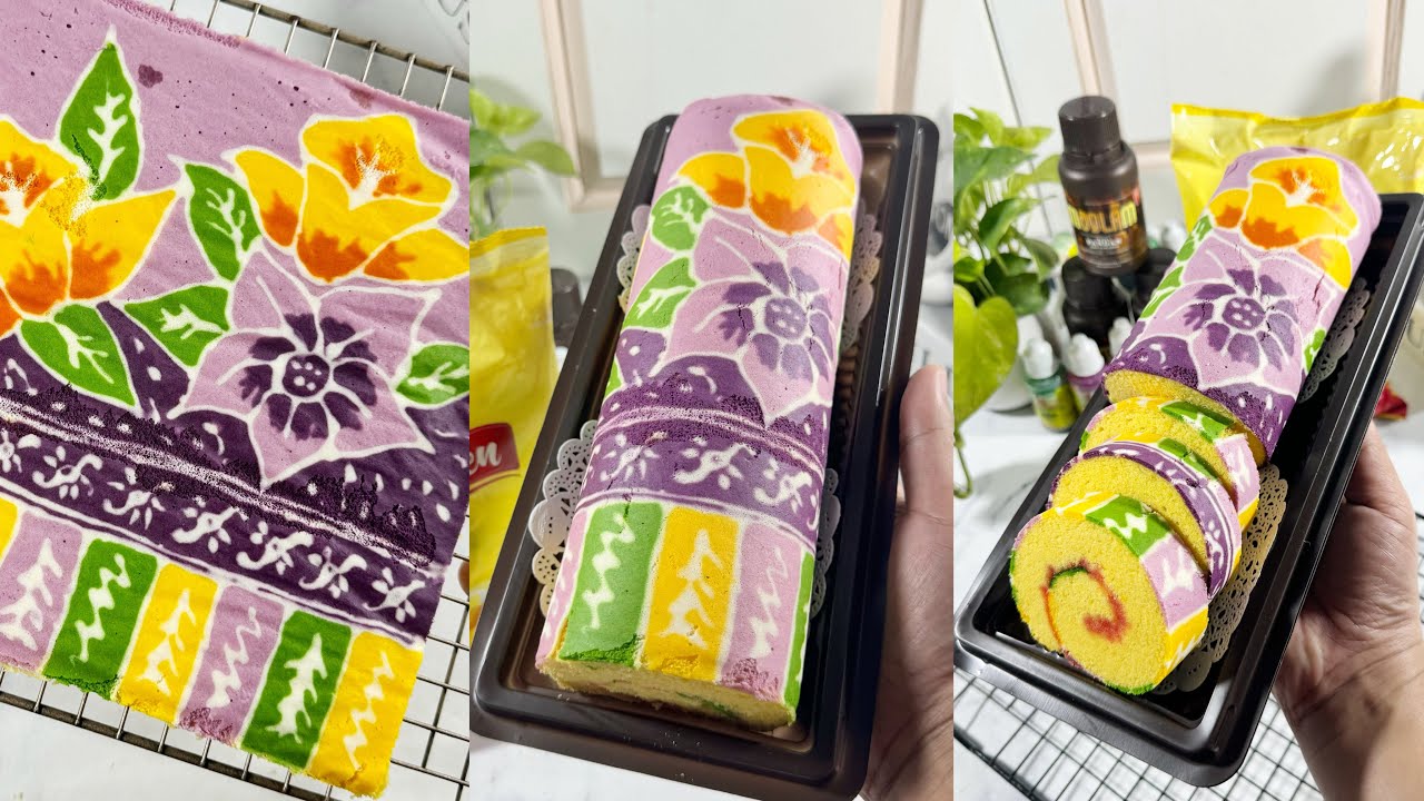 TERNYATA SEMUDAH INI‼️ PERTAMA BIKIN LANGSUNG BERHASIL, BOLU GULUNG BATIK DENGAN MARGARIN DELILEN