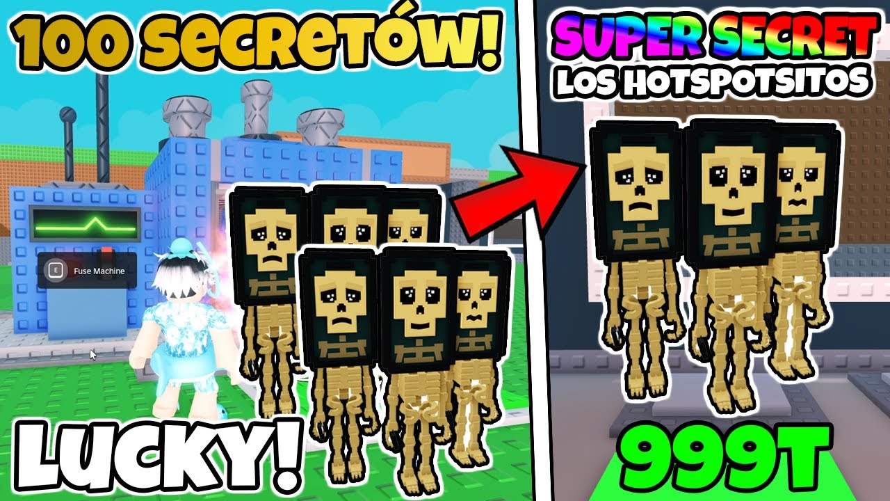 WRZUCIŁEM 100 SECRETÓW DO FUSE MASZYNY ABY ZDOBYĆ LOS HOTSPOTSITOS W STEAL A BRAINROT! Roblox