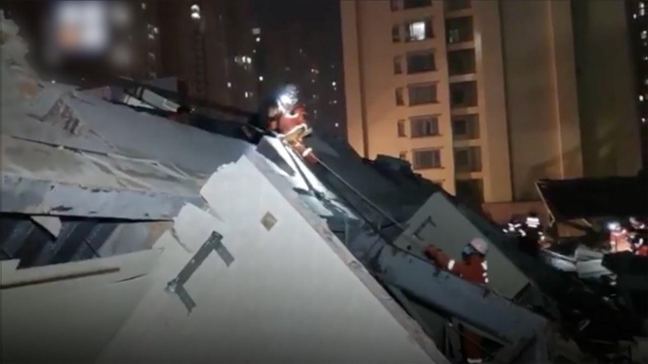 Dozens trapped as quarantine hotel in east China's Quanzhou city collapses