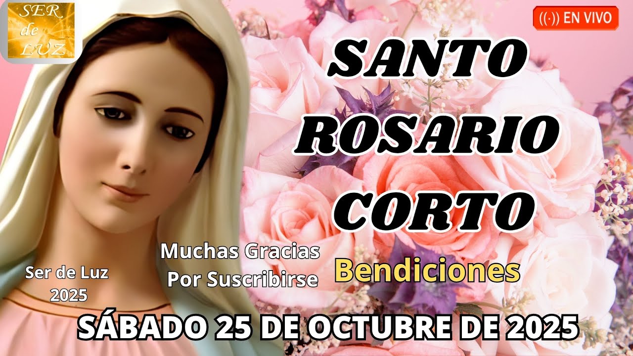 Santo Rosario Corto de Hoy Sábado 25 de Octubre de 2025 ❤️Gozosos #shorts #dios #viralvideo #video