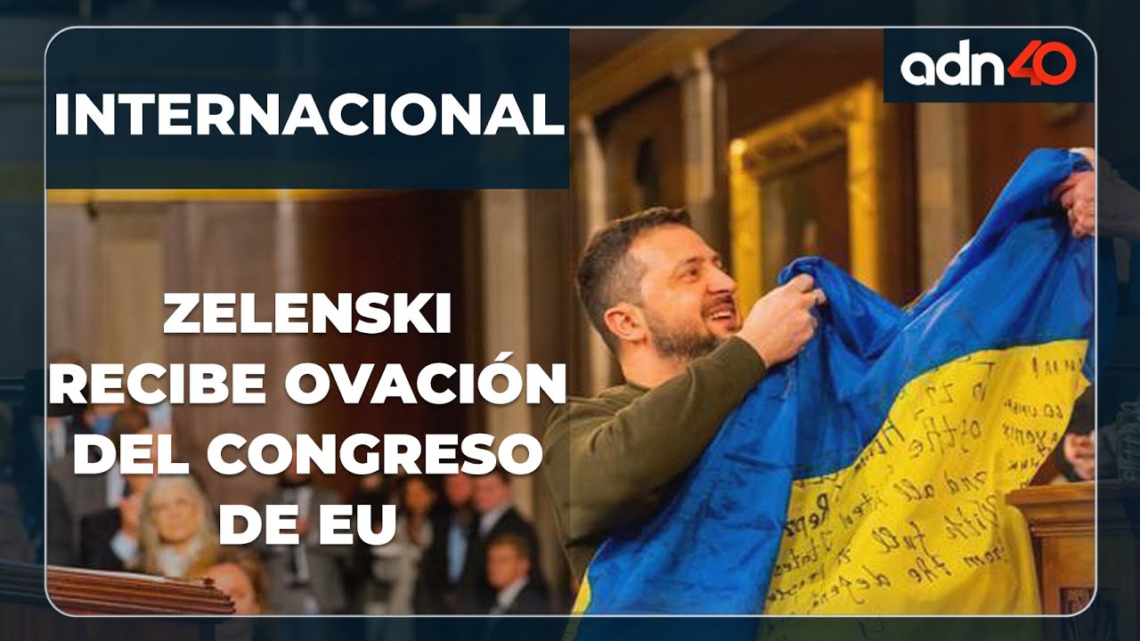 🔴 ¡Última hora! Volodimir Zelenski recibe ovación por parte del Congreso de EEUU