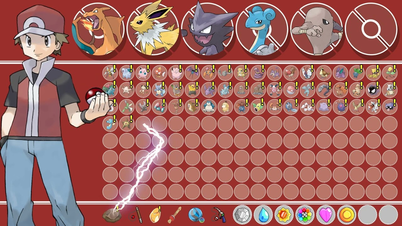 Red's Pokemon Team - Pokemon Origins