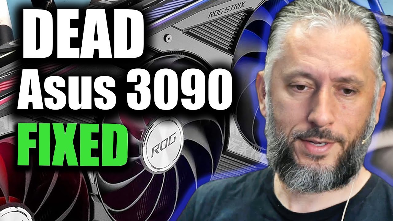 МЕРТВЫЙ ГП из магазина в Нью-Йорке - Asus Strix 3090 OC No Image Repair