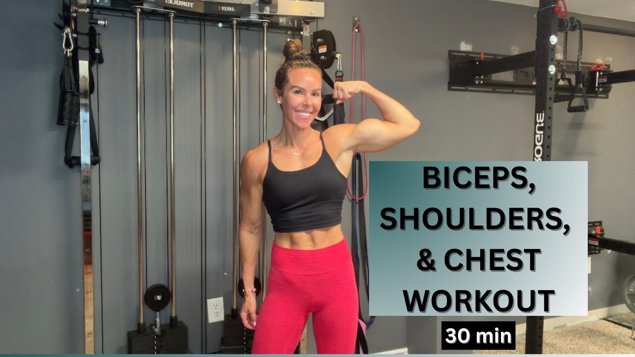 Biceps, Shoulders & Chest Workout for Women Over 40 | Build Lean Upper Body Muscle