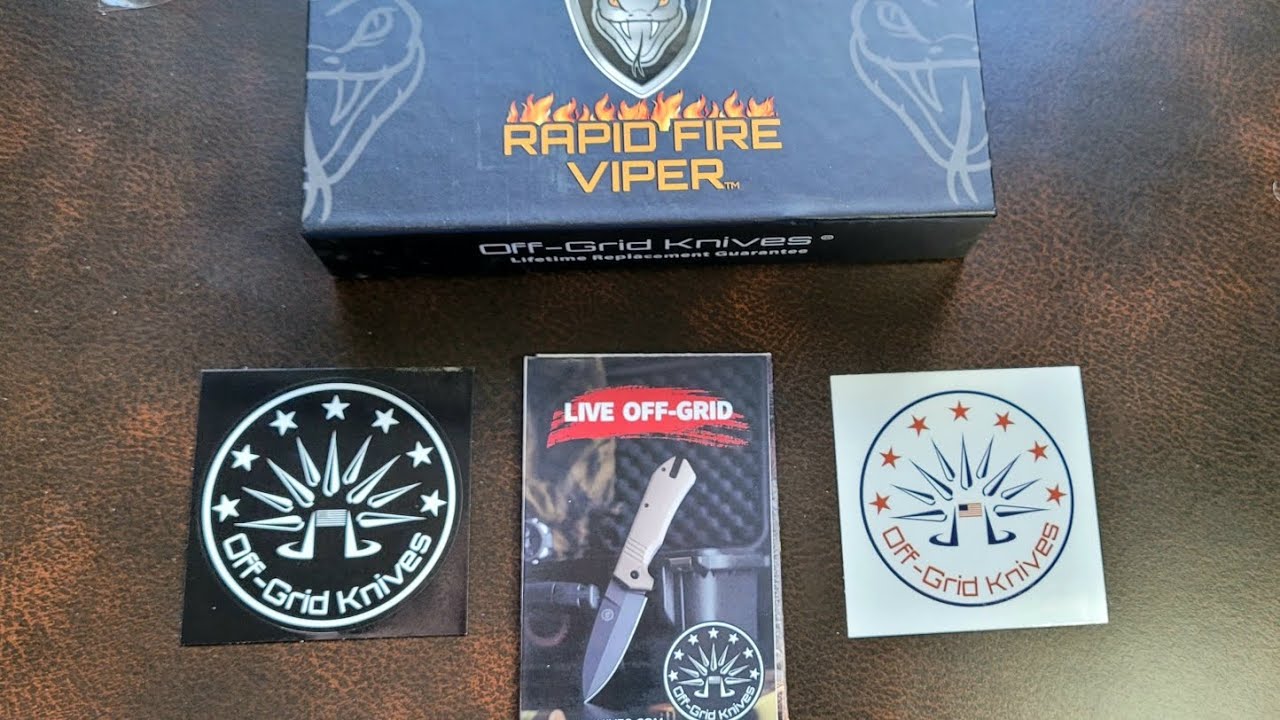 THE SHARPEST EDGE:  OFF-GRID Knives RAPID FIRE Viper