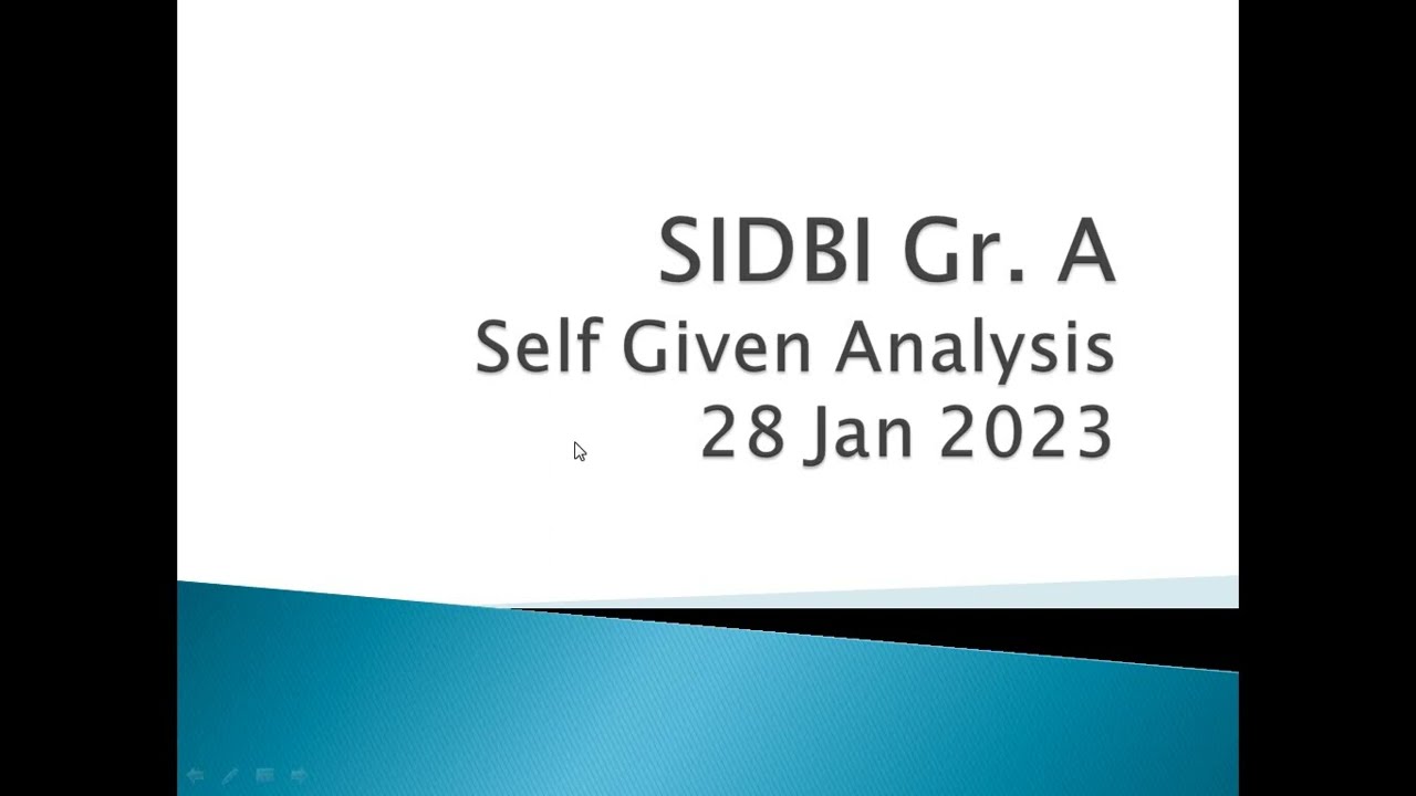 SIDBI Gr A self given analysis and experience