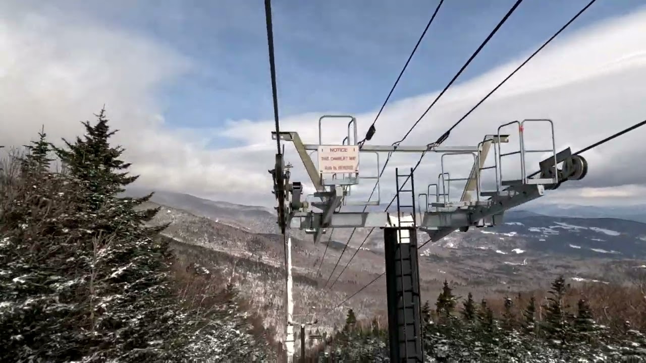 Sugarbush VT | Slide Brook Express Quad | The Longest Chairlift in the World | Lincoln Peak MT Ellen