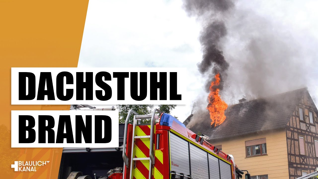 Feuerwehr Mücke im Einsatz! Ausgedehnter Dachstuhlbrand