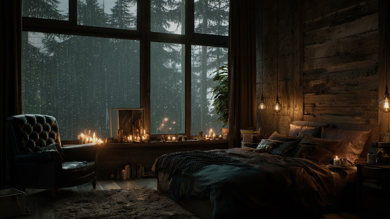 Soothing Rain Ambience and Piano | Relaxing Sounds for Deep Sleep and Stress Relief