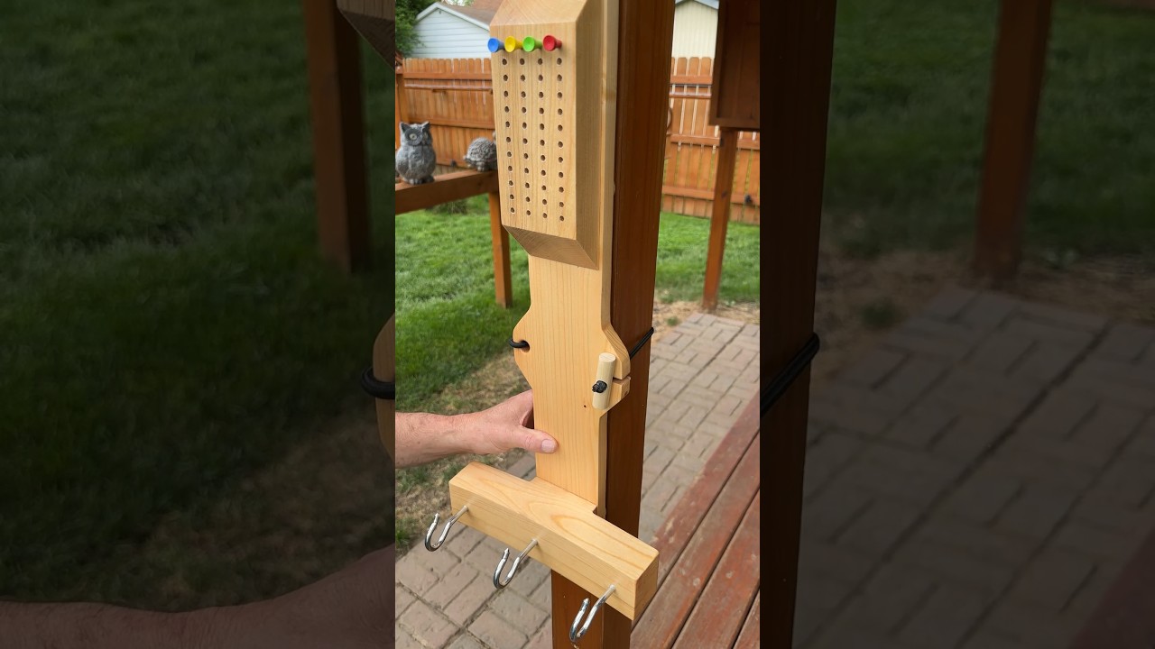 I modified the traditional hook and ring game. #hookandring #backyardgames #mancave #sheshed